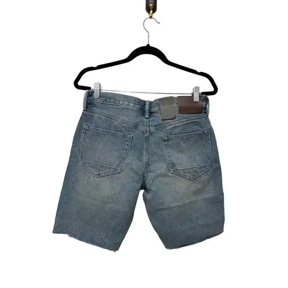 AllSaints Switch Ripped Damaged Cutoff Denim Shorts Size 30
